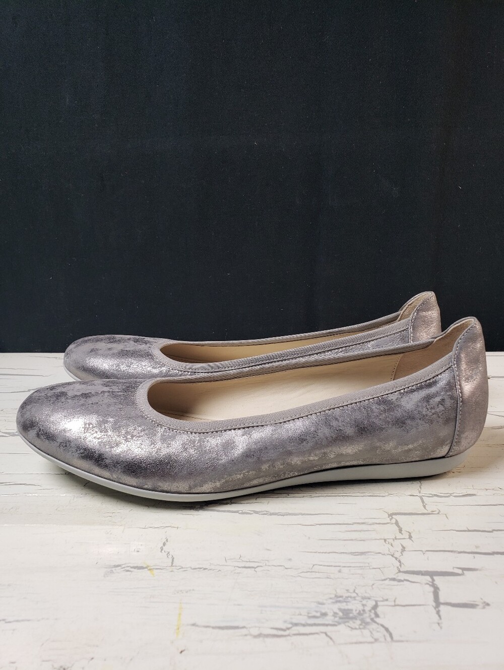 Wolky 'Tampa Amalia' Flats in Distressed Grey/Trevino Silver - Women's 8-8.5/ 39